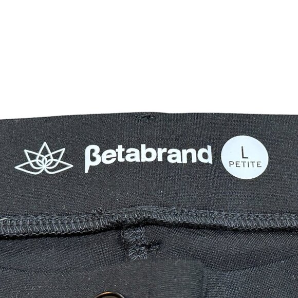 Betabrand Classic Dress‎ Pant Yoga Pant Straight Leg Black Size Large Petite - Picture 5 of 6